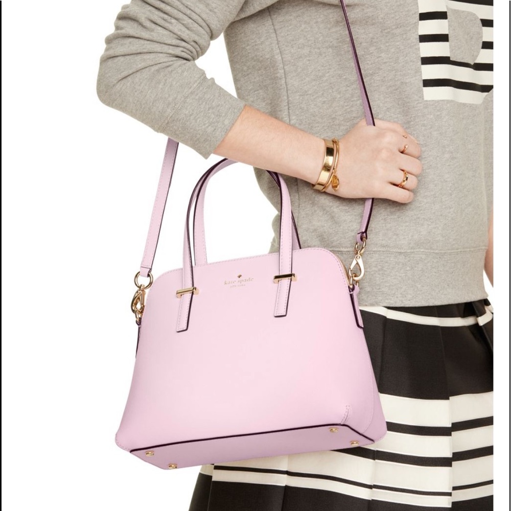 KATE SPADE PINK BLUSH CEDAR STREET MAISE CROSSBODY SATCHEL PURSE 💕